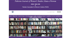 Desktop Screenshot of pakistanwomenstudies.com